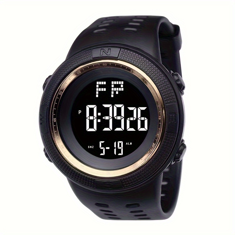 a simple and trendy multi functional mens outdoor sports student electronic watch with luminous function details 6