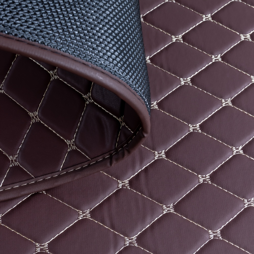 5pcs Luxury Floor Mats, All-Season, All-Weather Protection, Easy to Clean, Non-Slip, for Vehicle Interior Care, Fits Sedans, Trucks, SUVs