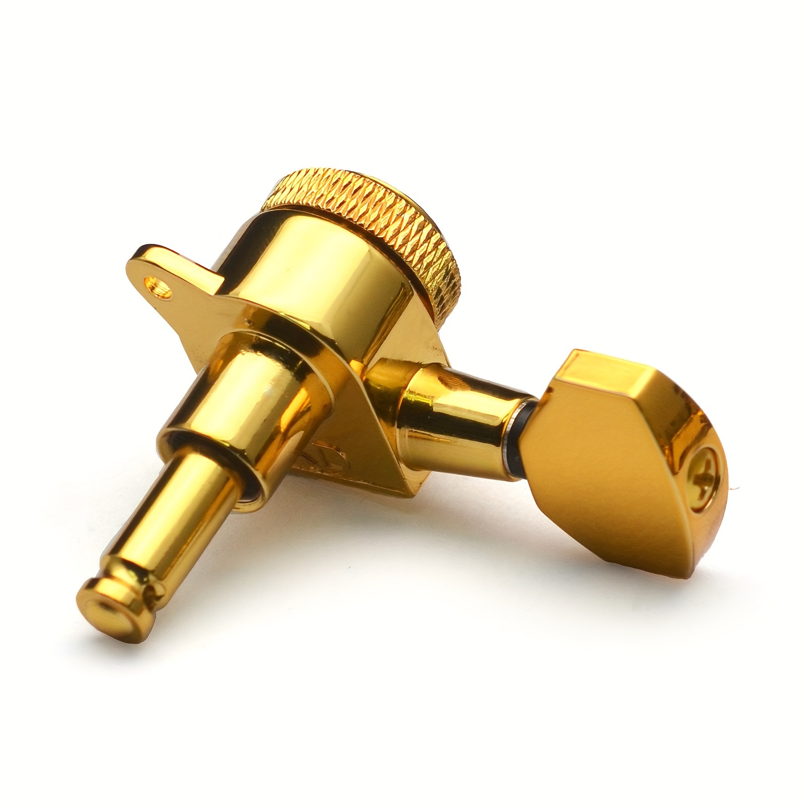 [SAPHUE Guitar Locking Tuners] SAPHUE 6pcs Guitar Locking Tuners | 1:18 Lock String Tuning Key Pegs Machine Head with Hexagonal Handle Replacement for Electric Folk or Acoustic Guitars - Black/Golden/Chrome