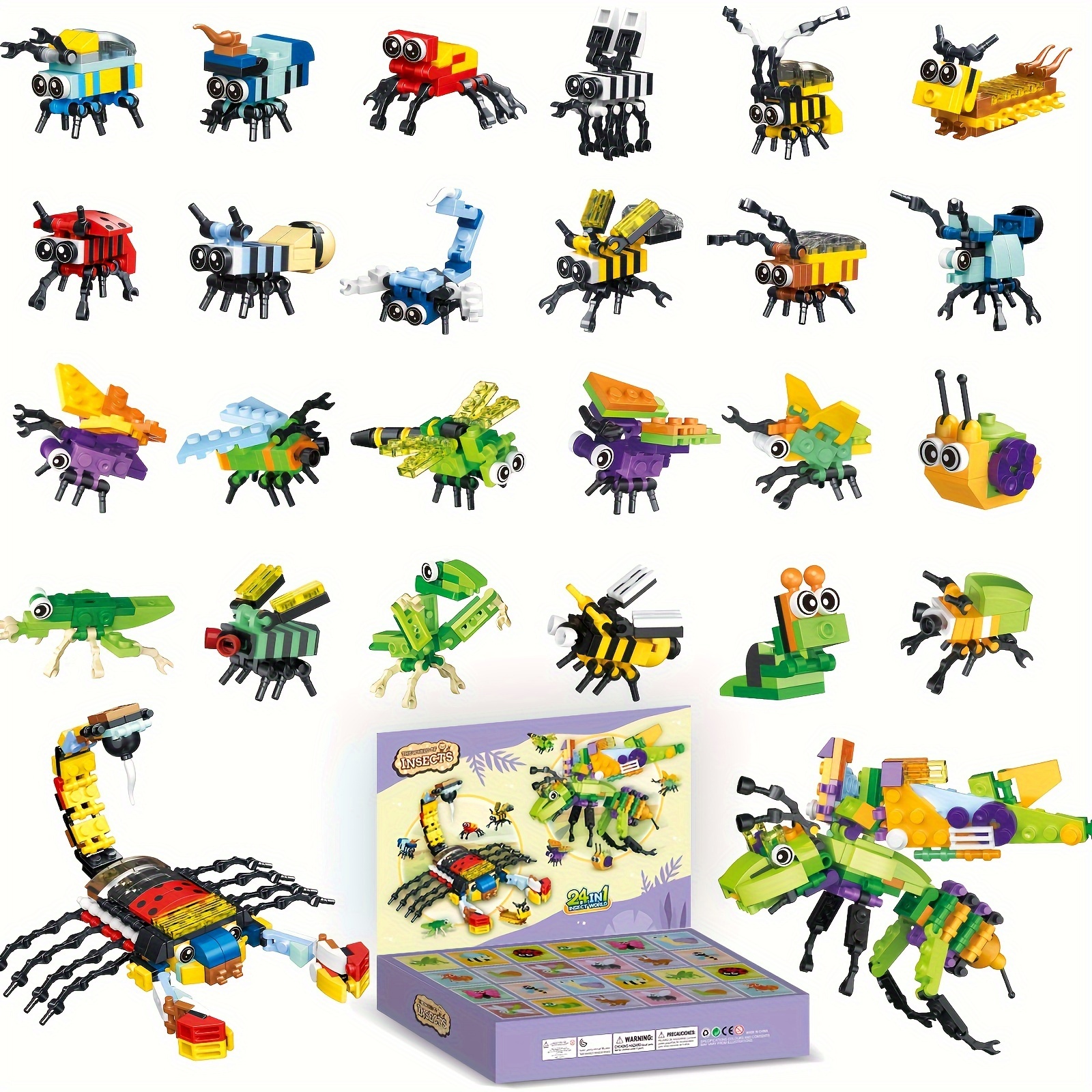 

24-day Box - Insect Set For | Diy Toy | Educational & Fun | For Christmas, , & | , 6+