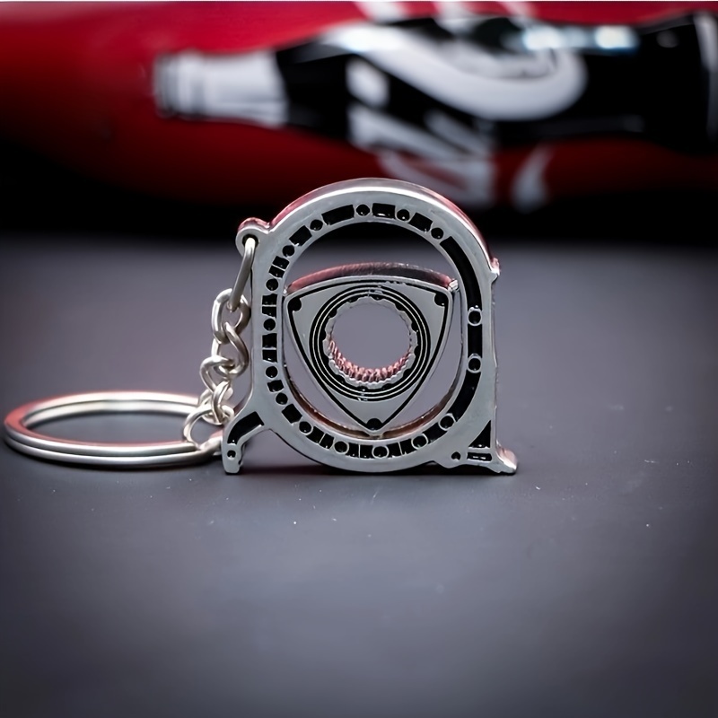 

Creative Rotor Engine Keychain Ring Metal Car For Engine Key Chain Cool Pendant