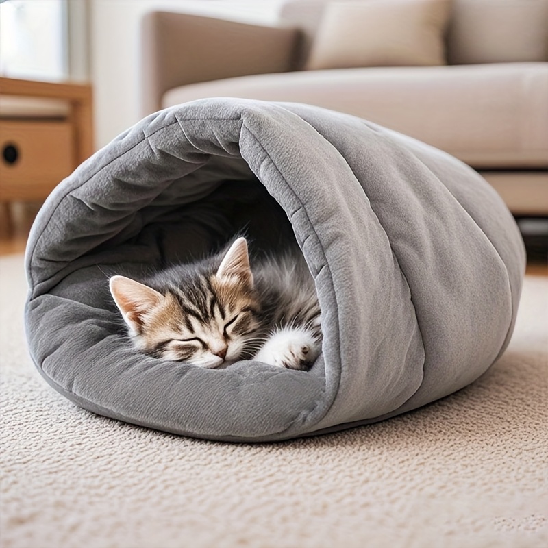 cozy pet bed for small dogs cats no   soft warm indoor dog house with durable fabric   use for small breeds   winter year round   Product details 1