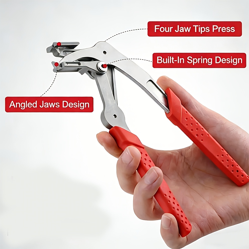101pcs multi functional car clip removal pliers set with 100pcs plastic fasteners car clip pliers disassembly tools automotive snap ring pliers door panel clip removal for car interior door panel chassis trunk repair tool Product details 4
