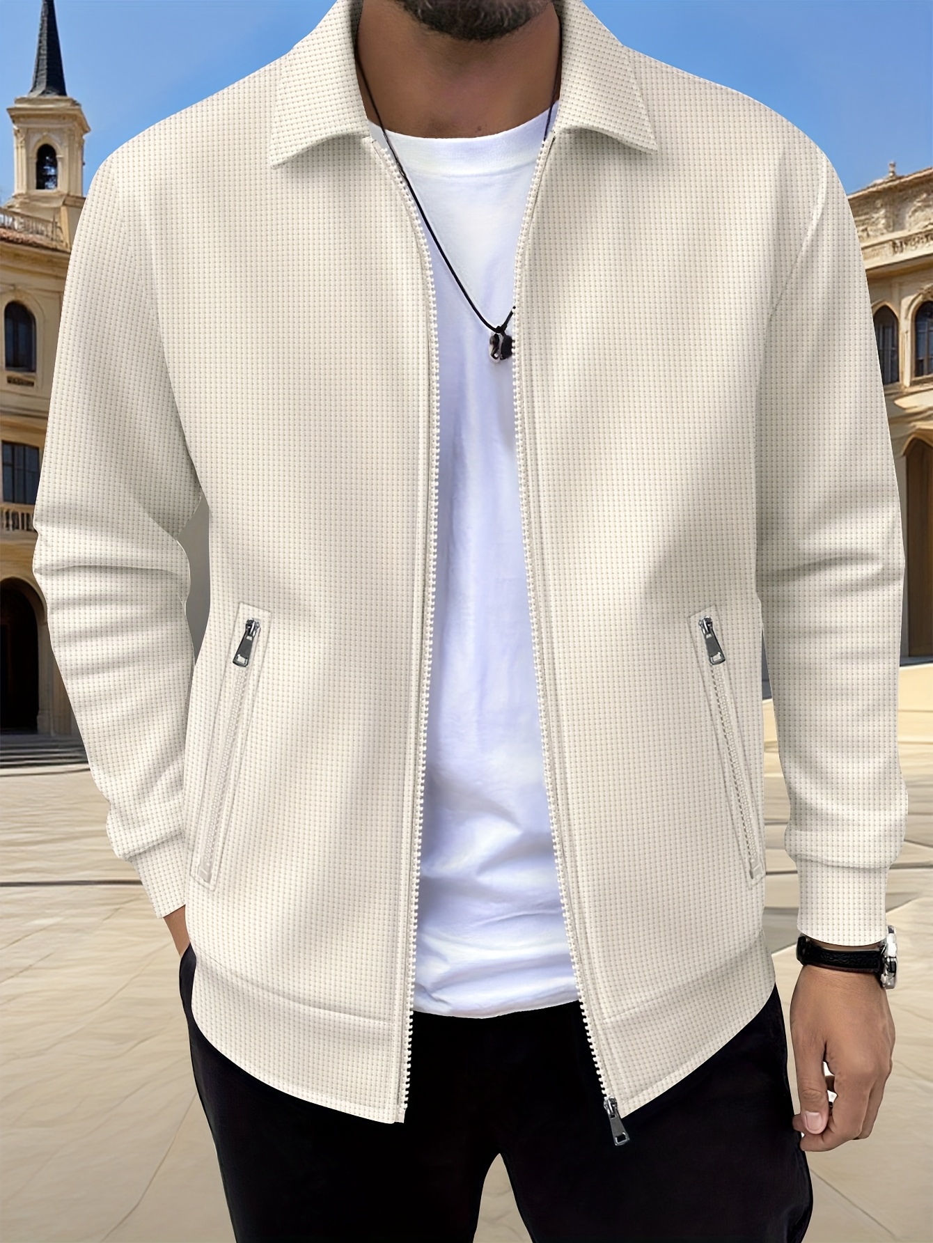 mens fashion athletic jacket