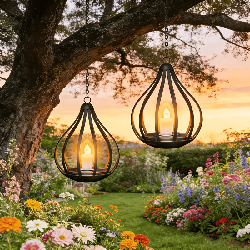Solar Outdoor Lights, Garden Solar Lights, Ip44, Upgraded Solar Lights For Outside Decorative Outdoor Hanging Lights For Halloween Christmas Retro Powered Lighting For Yard Garden Patio Pathway Tree