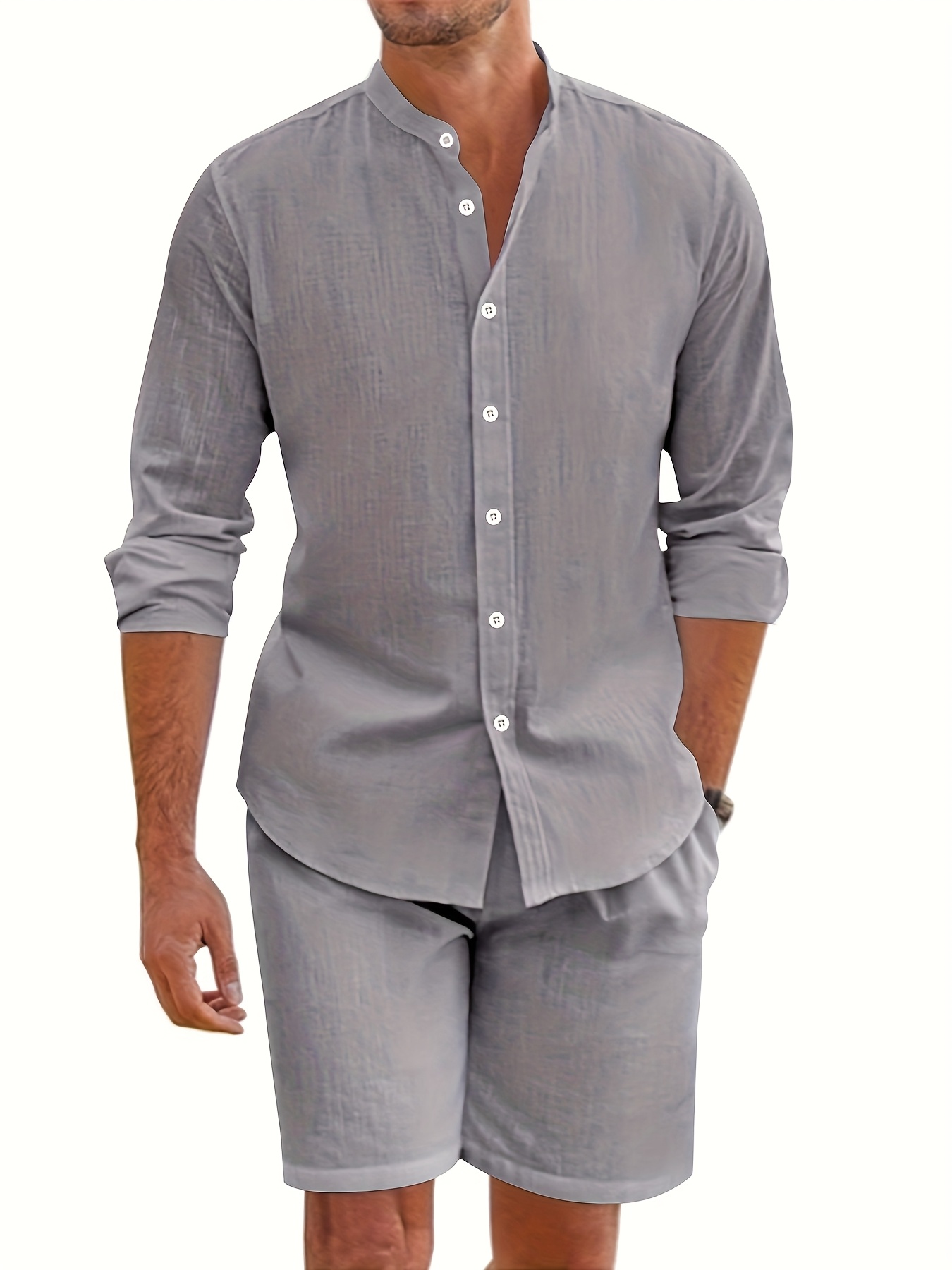 completo estivo camicia a maniche lunghe e Temu Italy