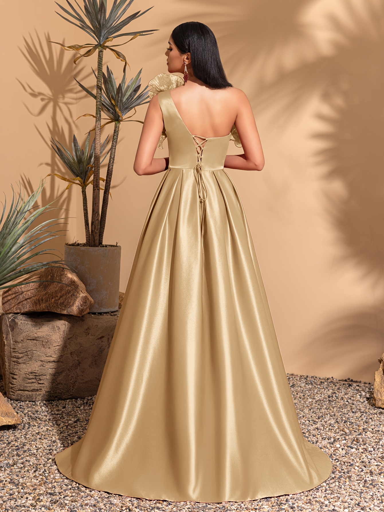 Robe En Soie 100% Whistles - Taille 10 - Couleurs Marron, Beige Et Noir à Volants - Occasion Excellent état