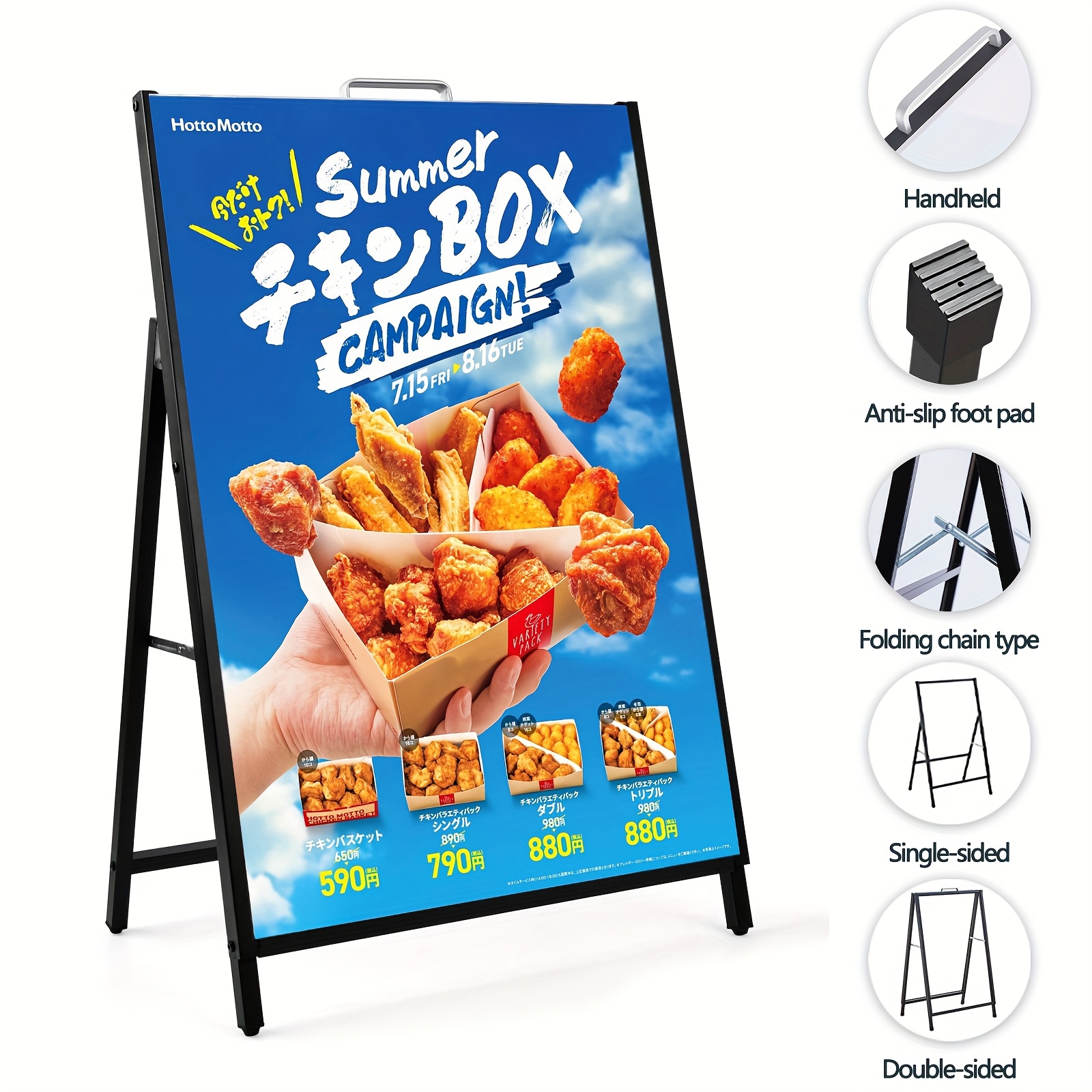 double sided easel sold on Temu United States