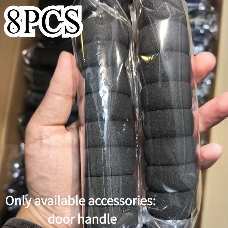 8pcs, Door Handle Protective Covers, Eva Material, Anti-static, Anti-collision, Protect Wall From And Damage, Additions