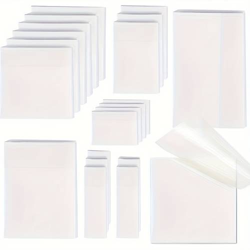 1000pcs transparent sticky notes 6 sizes clear sticky notes pads waterproof self translucent sticky notes for annotating books see through sticky notes for office