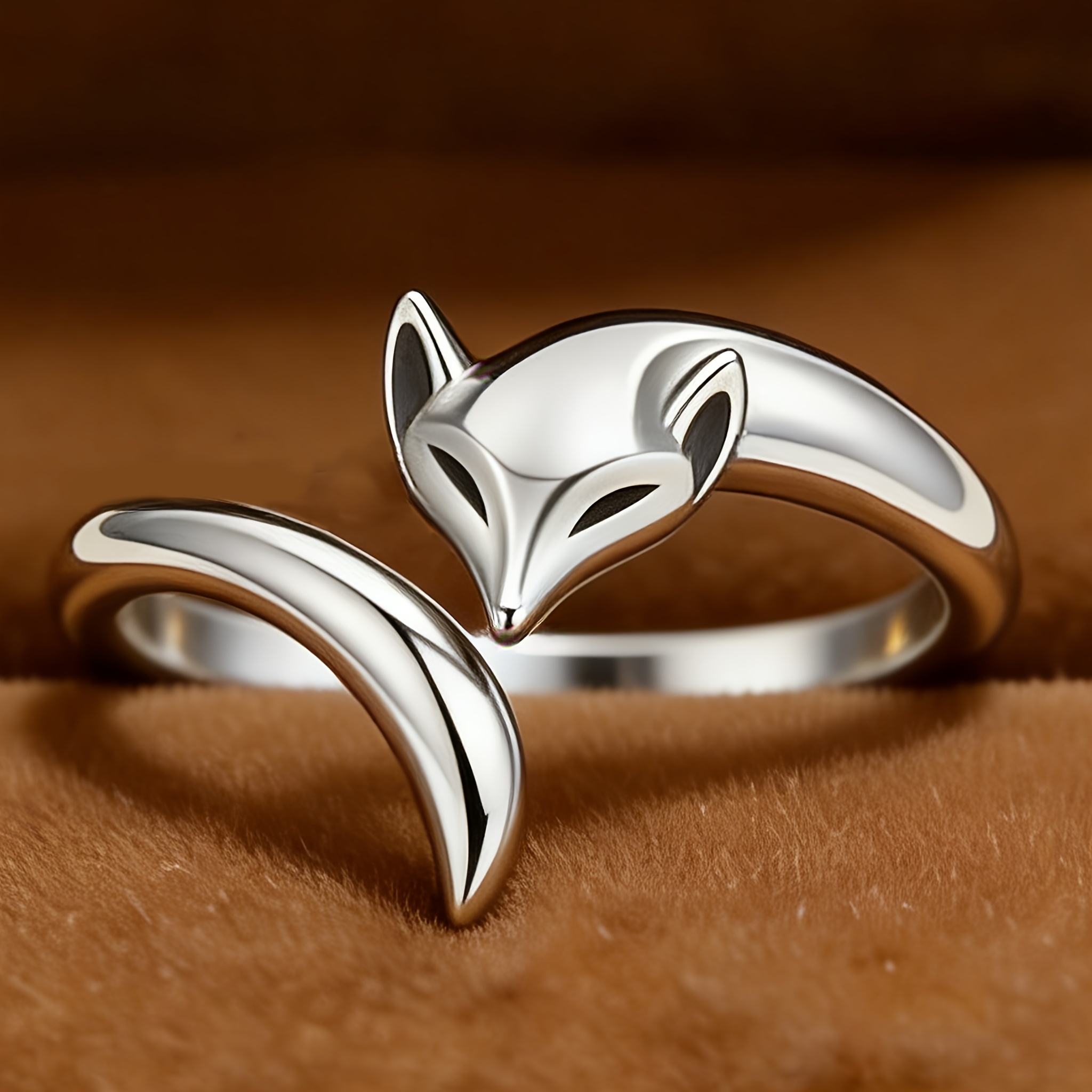 E-shop Ein stilvoller, fuchsdesignter verstellbarer offener Ring – für den , Partys Urlaub. zu jedem Outfit ist das ganze Jahr . Ein ideales