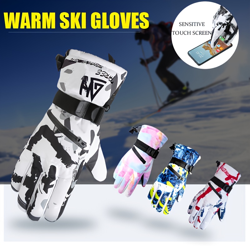 A Pair of Premium Winter Gloves for Men And Women, Designed for Professional Skiing And Outdoor Cycling, Providing Warmth for Winter Biking. These Couple Gloves Make a Great Holiday Gift for Parents, Suitable for Halloween, New Year