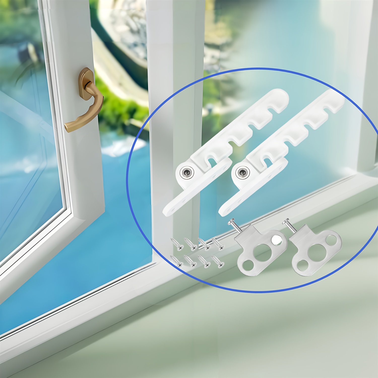 Mild Steel Door & Window Limit Wind Hook for Ventilation
