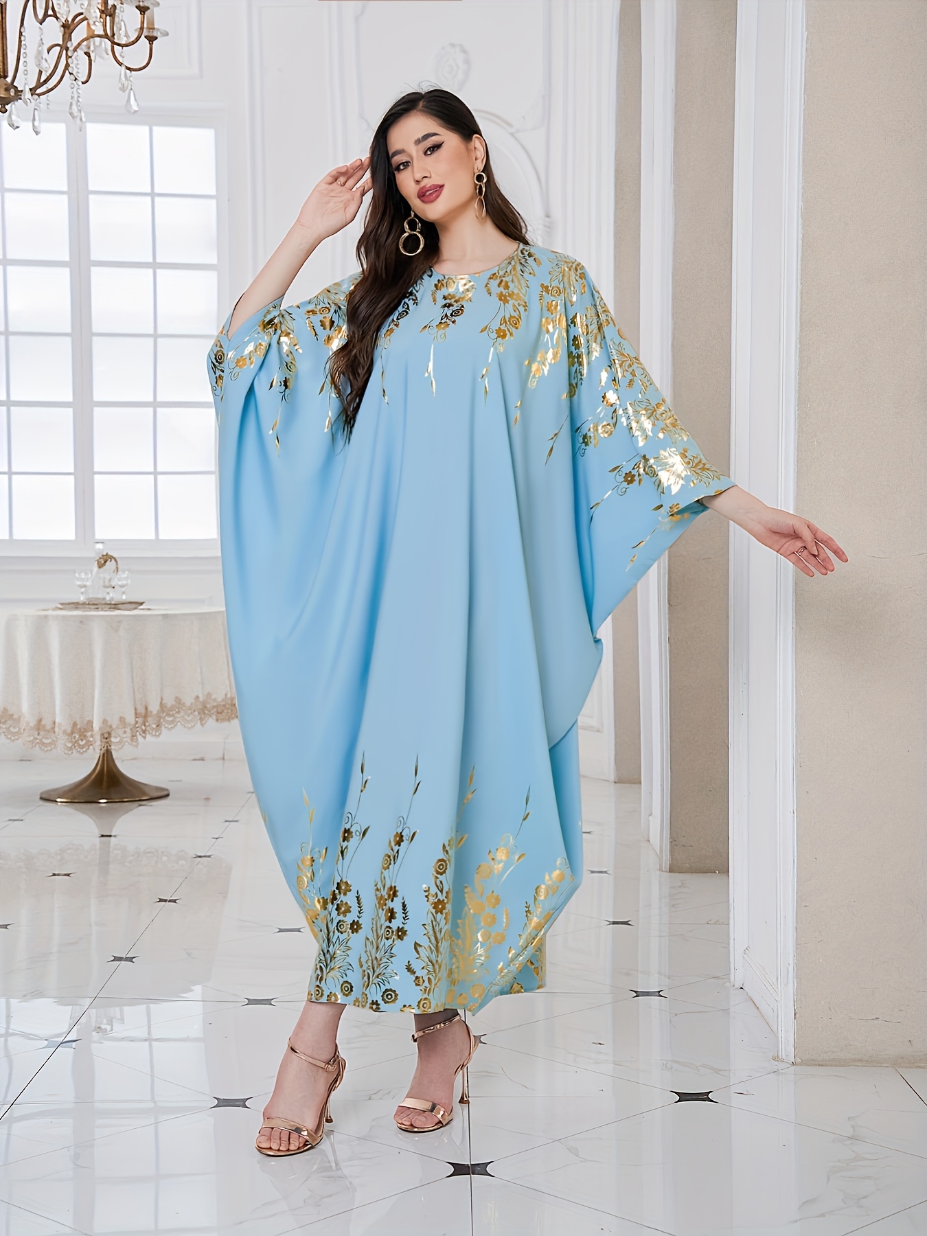 blue dress for eid Eid dresses Pakistani in royal blue color embroidered LARGE main image 1