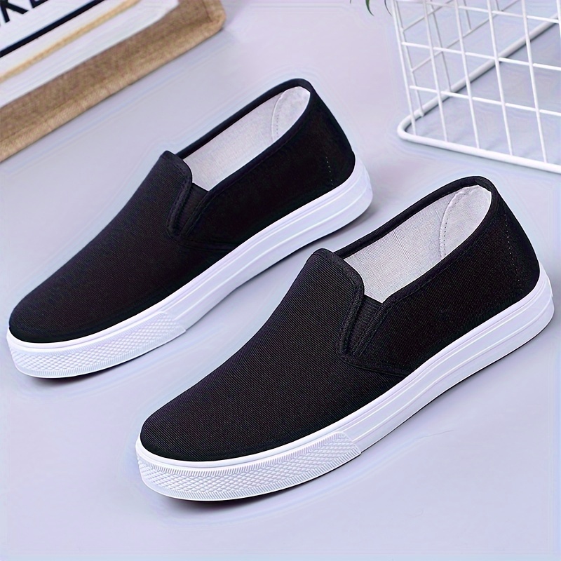 

Women's Casual Flat Walking Shoes, All-match Round Toe Slip On Shoes, Comfortable Soft Sole Flats