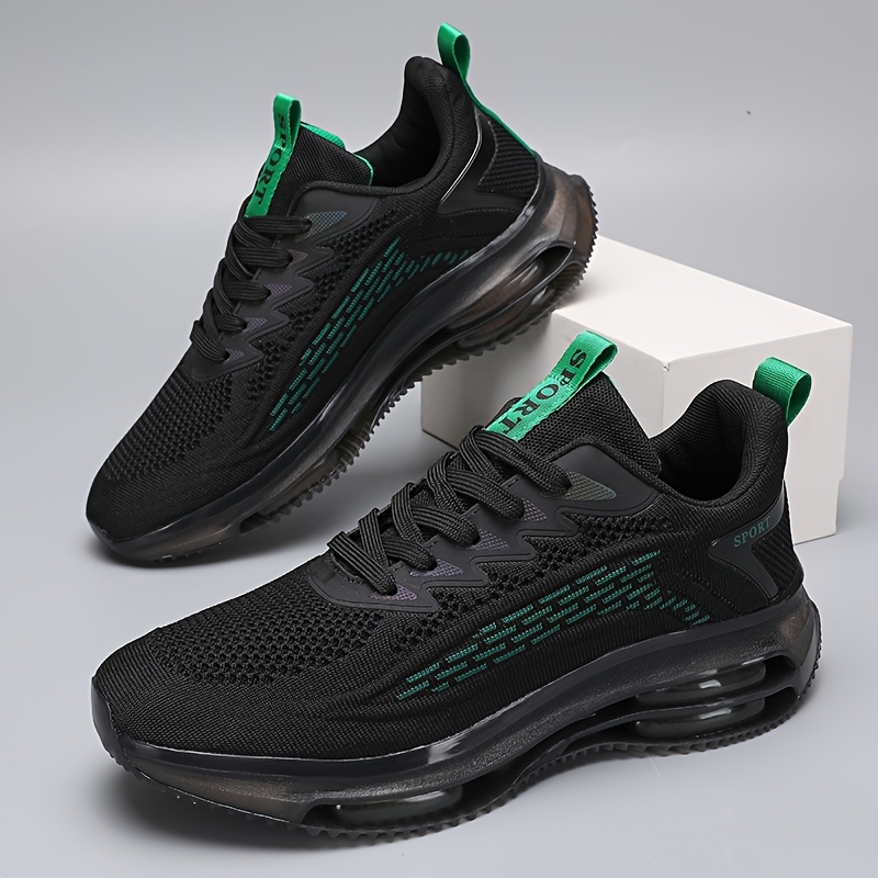 Men'S Low Top Road Running Shoes, Fabric Upper, Lace-Up Closure, TPU Sole, Solid Color, for Universal
