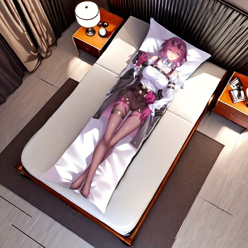 

1pc 2d Role Playing Peripherals Hd Printing Life-size Pillowcase, Used For Home Bedroom Sofa Decoration, Bed Pillow, Pillow, "no Pillow