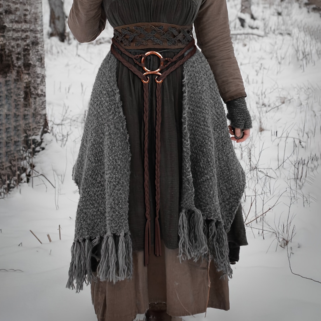 Viking Renaissance Costume Knotted Rope Waist Belt | eBay display picture 1