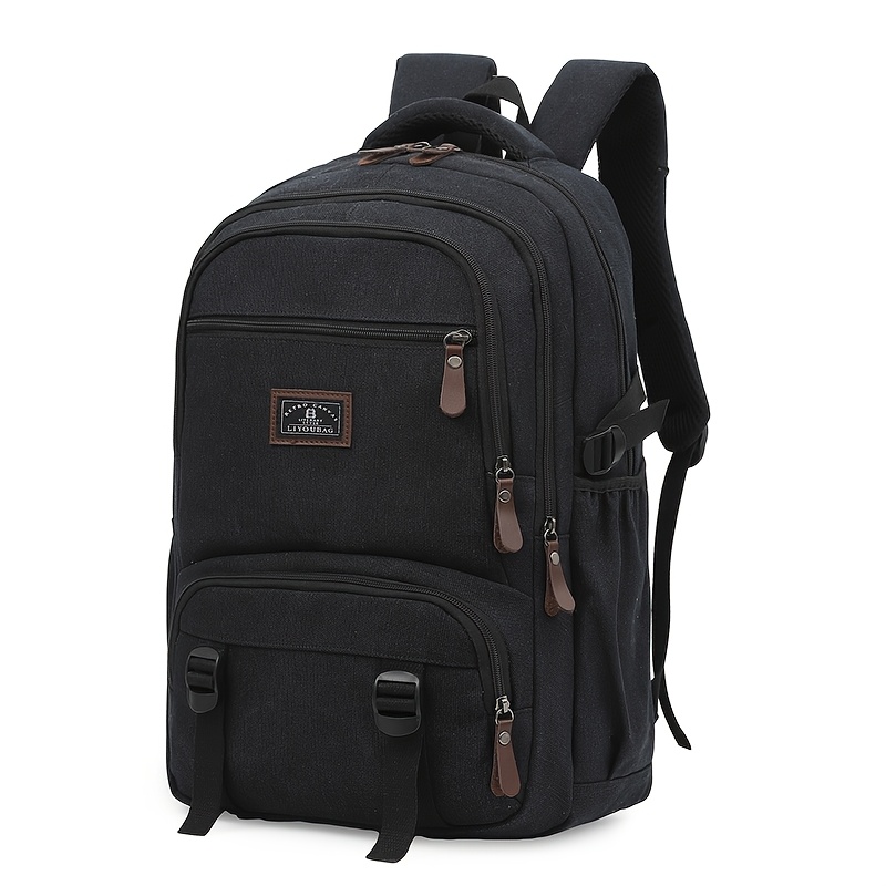 Canvas Durable Men's Backpack Outdoor Travel Bag Laptop Bag Casual Outing Bag Unisex Backpack