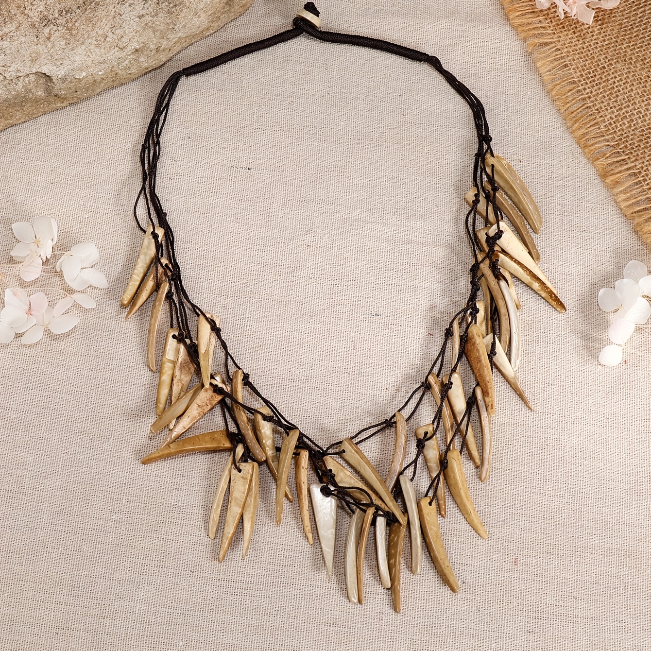 Ethnic Style Coconut Shell Necklace for Women