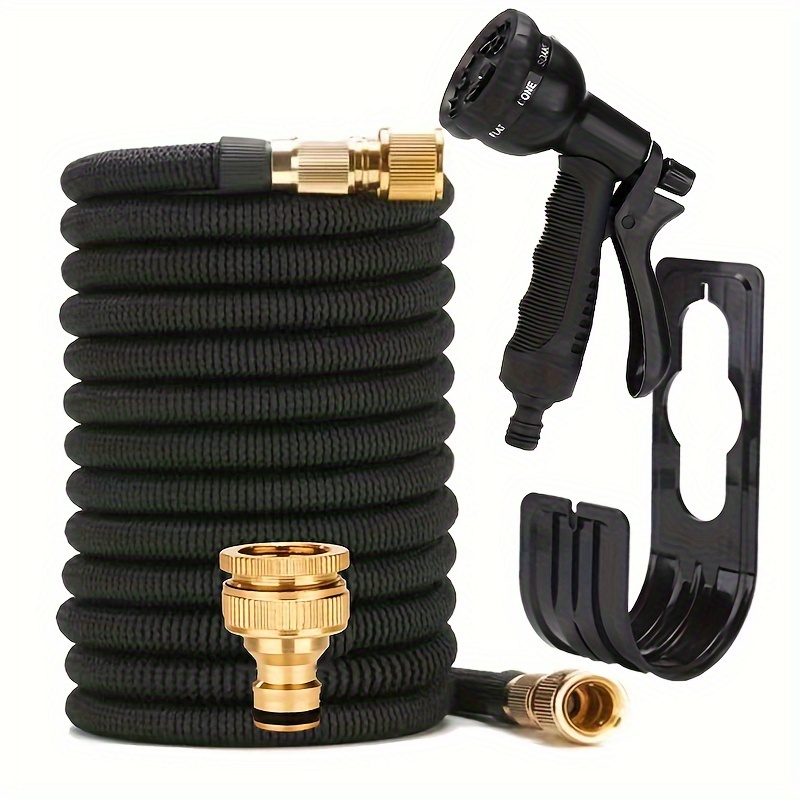 1 Set Garden Plastic High Pressure Car Wash Water Gun Magic Automatic Retractable Water Hose Garden Garden Water Hose