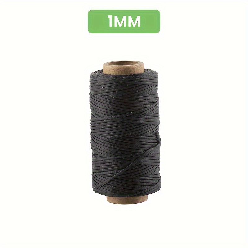 Image of Hobbyworker 24 Assorted Colors 0.8mm/1mm Flat Waxed Thread, 1320 Yards Colorful Leather Thread, 55yards Per Color, Hand Stitching Thread For Leather Sewing And Craft, The Spool Is Random