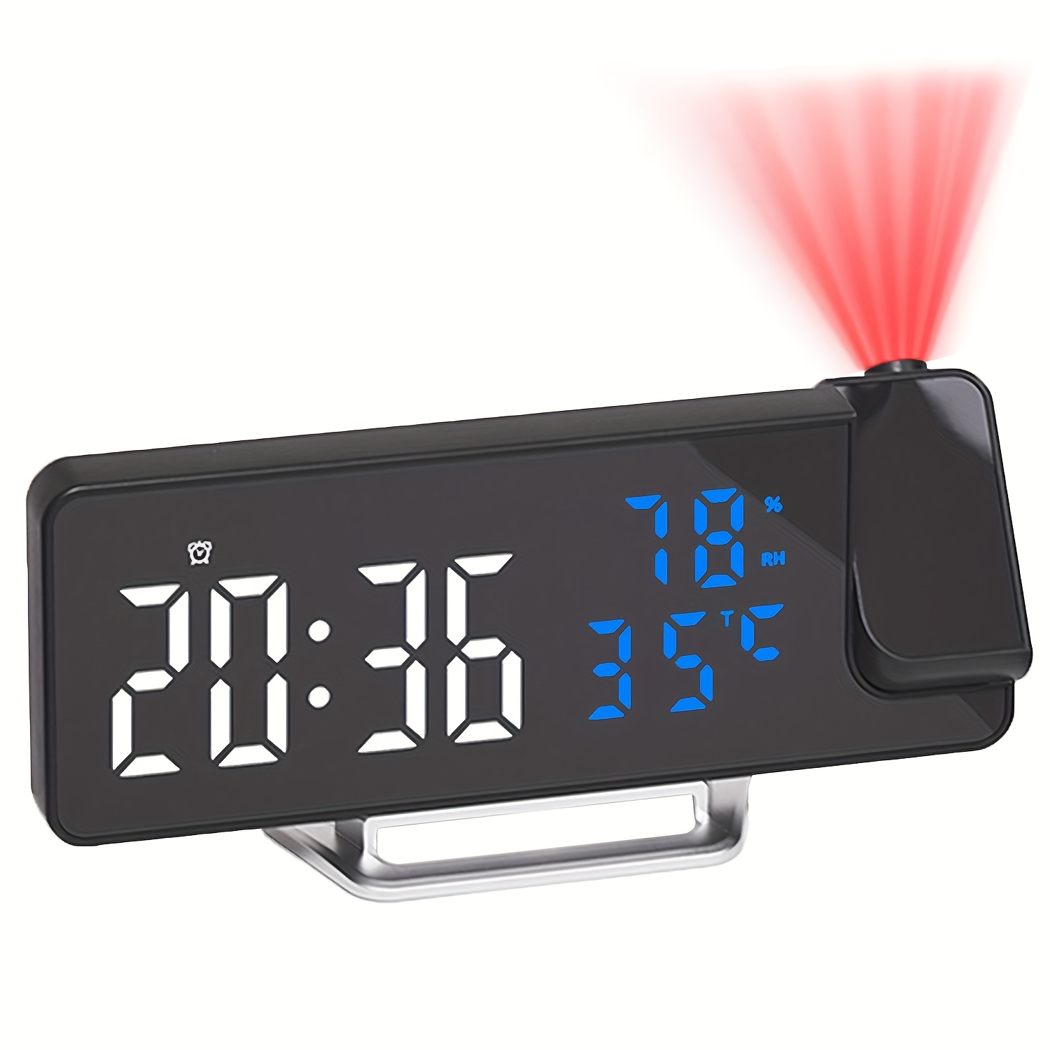 Sveglia digitale led cornice nera dd-1221