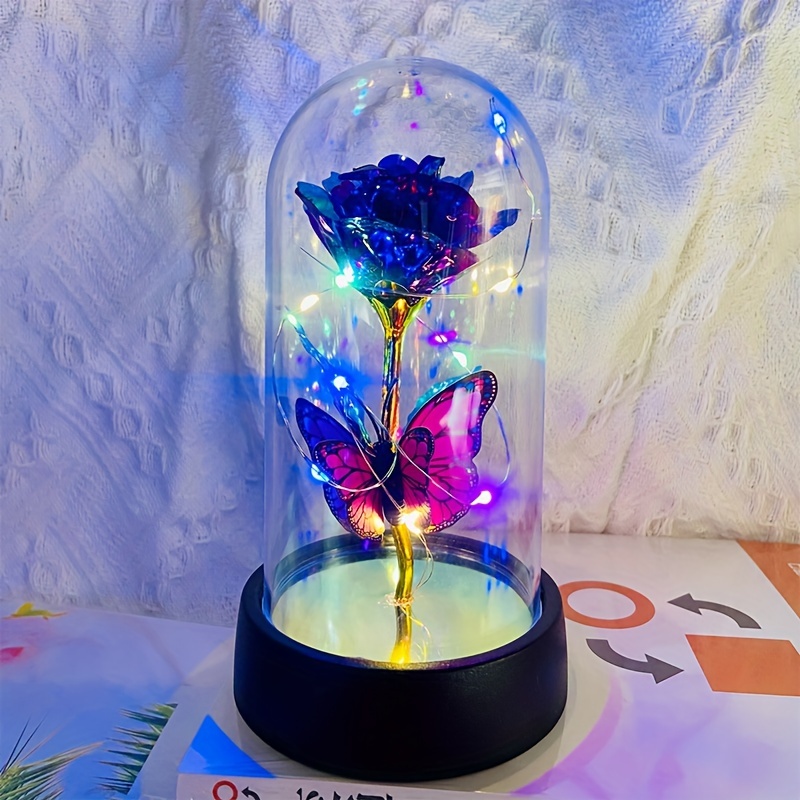 

Rose Butterfly Ornament Night Light Christmas Gift Valentine's Day Mother's Day Gift