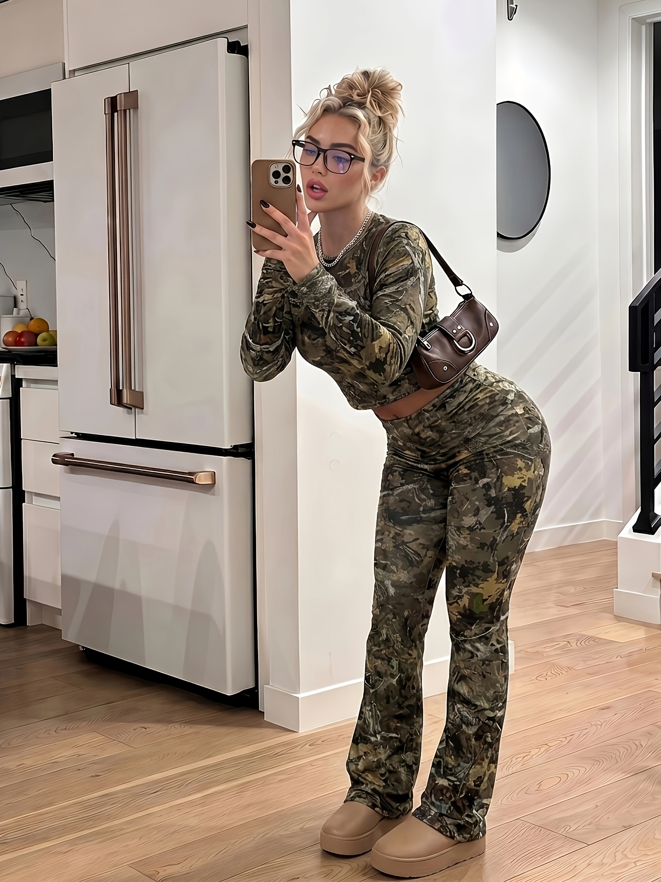 women camouflage clothes sold on Temu United States
