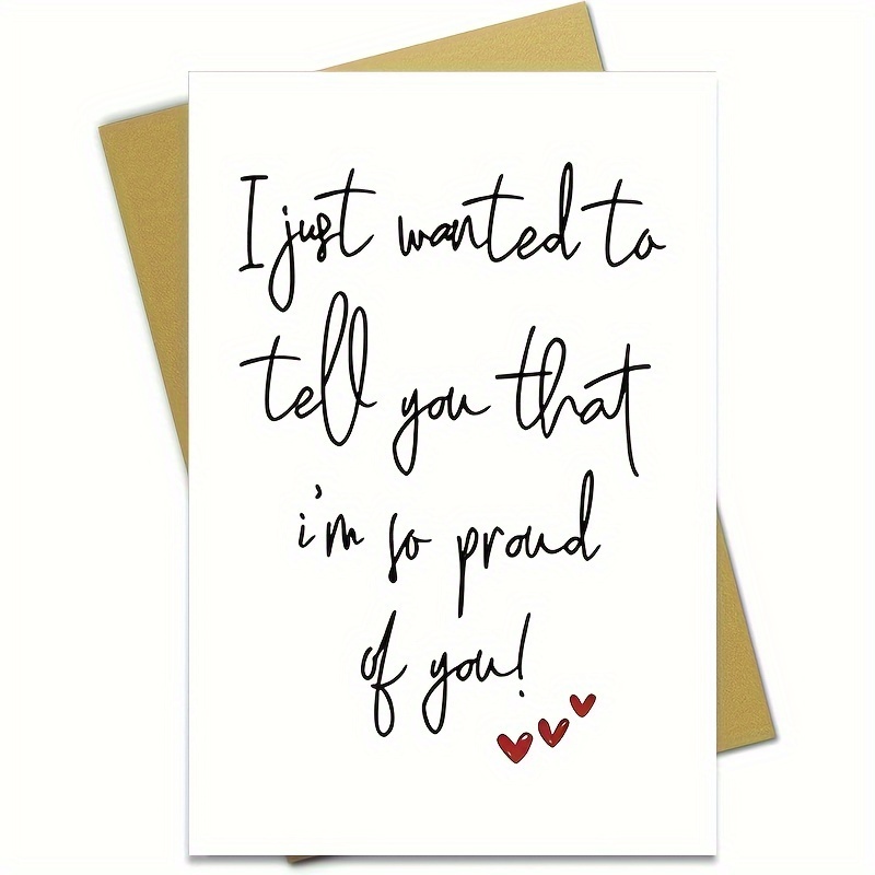 1pc, "pride Card" - Greeting Card For Graduation, Birthday Or Challenging Times - Cartoon Design, Fantasy Theme With Envelope
