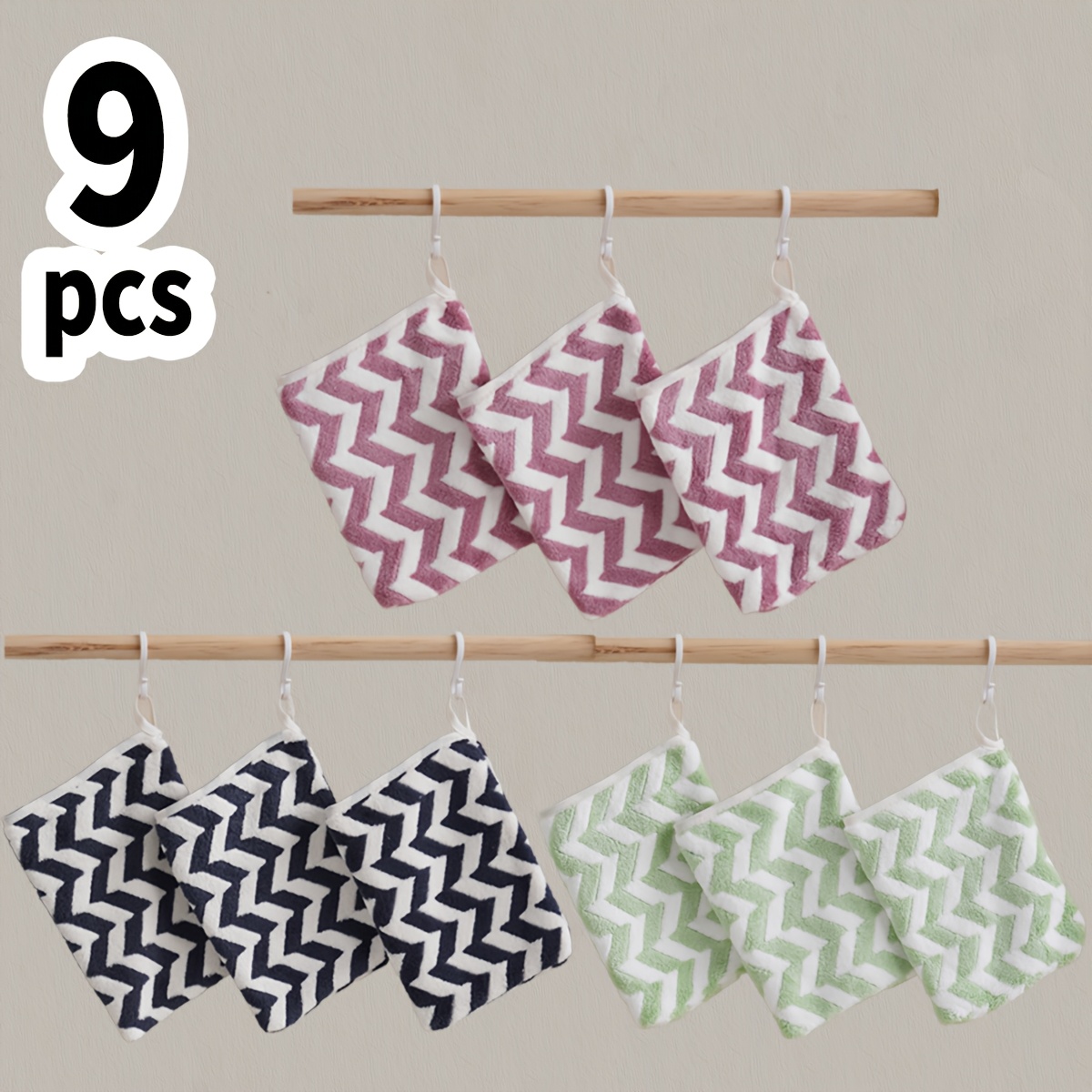E-shop 9er-Set Mikrofaser-Gesichtsreinigungshandschuhe zur Make-up-Entfernung. Wiederverwendbar zur Reinigung von Gesichtskosmetik Unreinheiten mit