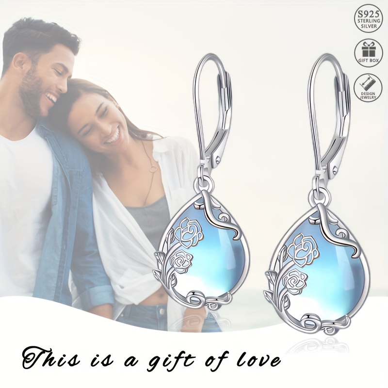 

Pendentifs et Boucles d'Oreilles en Pierre Rose pour Femmes, Bohème Élégant et en Argent Sterling 925, Accessoires Adaptés pour des Femmes Cadeau