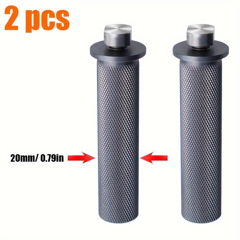 Image of Ruitool Aluminum Alloy Guide Rail Stop, 19mm/20mm Dog Hole Clamp Track Saw Connector Limit Block For Mft Table Woodworking Tools, Ruitool