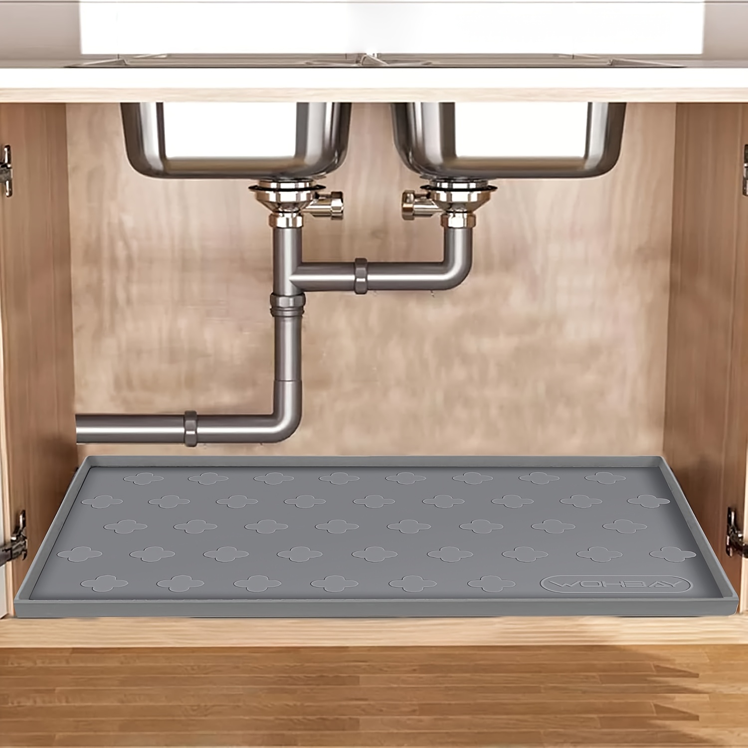 waterproof   34 x 22 kitchen cabinet liner and drawer shelf liners protectors for kitchen organizers and storage silicone mat boot tray