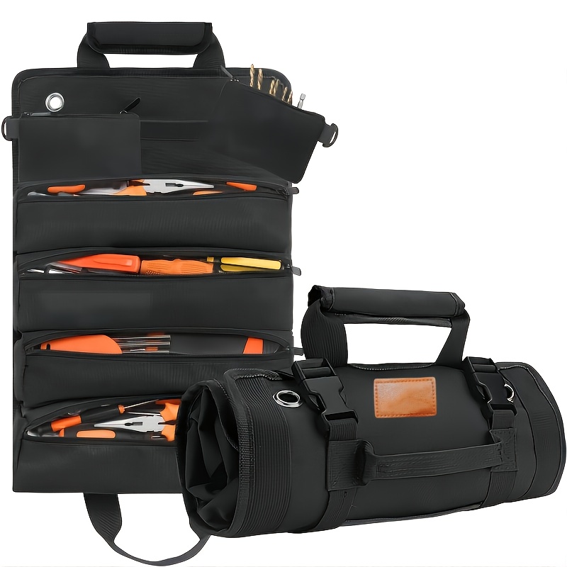 E-shop Hochleistungs-Hardware-Rollwerkzeugset, Rollende Hardware-Werkzeugtasche - Universelle Haushaltsreparaturwerkzeug-Aufbewahrungstasche,