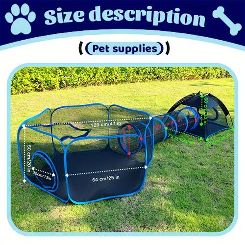 outdoor cat enclosures for patio portable mesh cat tent playhouse with free carry bag metal rod for multiple cats and small animals playpen tent pet