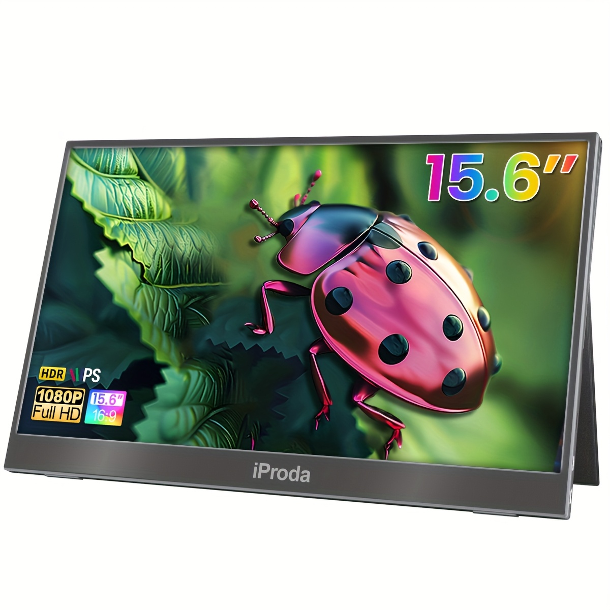 Image of 15.6 Inch Portable Monitor, 1920 X 1080p Ips Gaming Monitor, Suitable For Laptops, Ps4/5, Pc, Etc. As Extended Screen