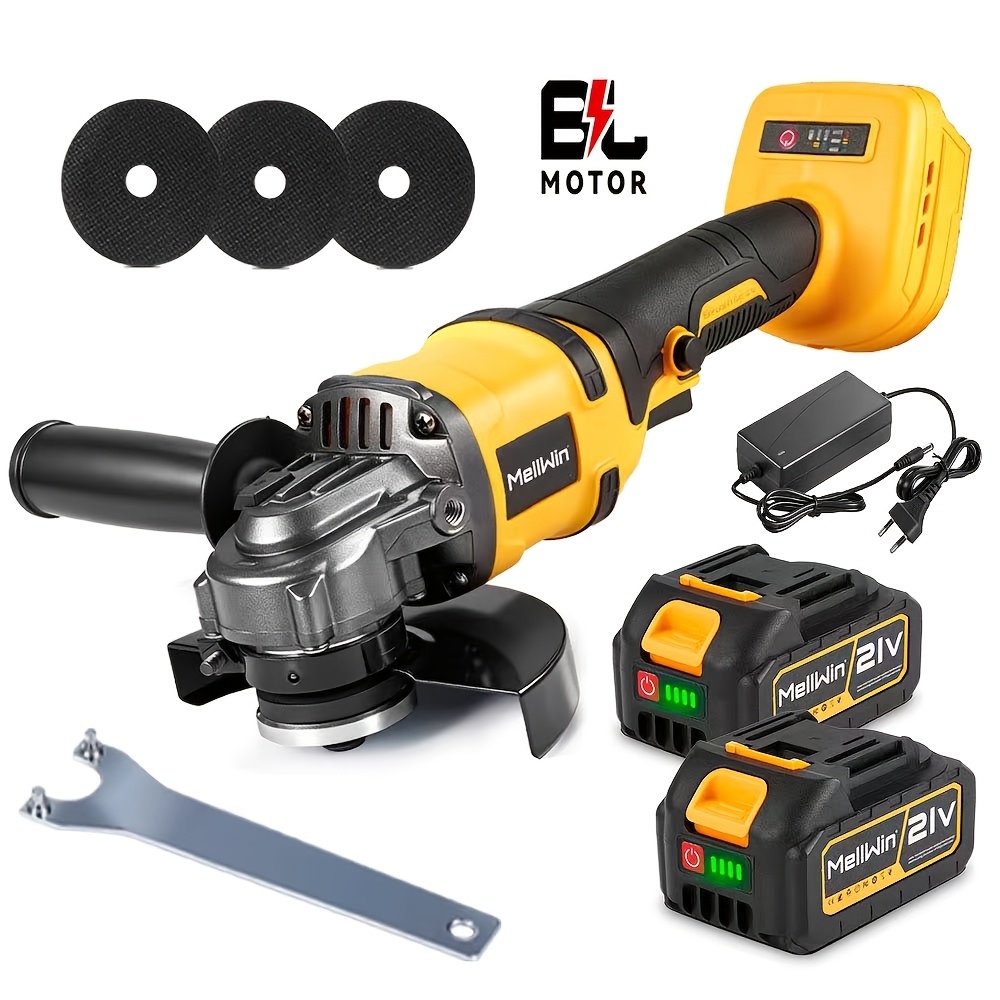 125mm Brushless Angle Grinder Set, Metal Wood Grinding And Polishing Power Tool, Suitable For Home Garden Industrial Decoration Scenes