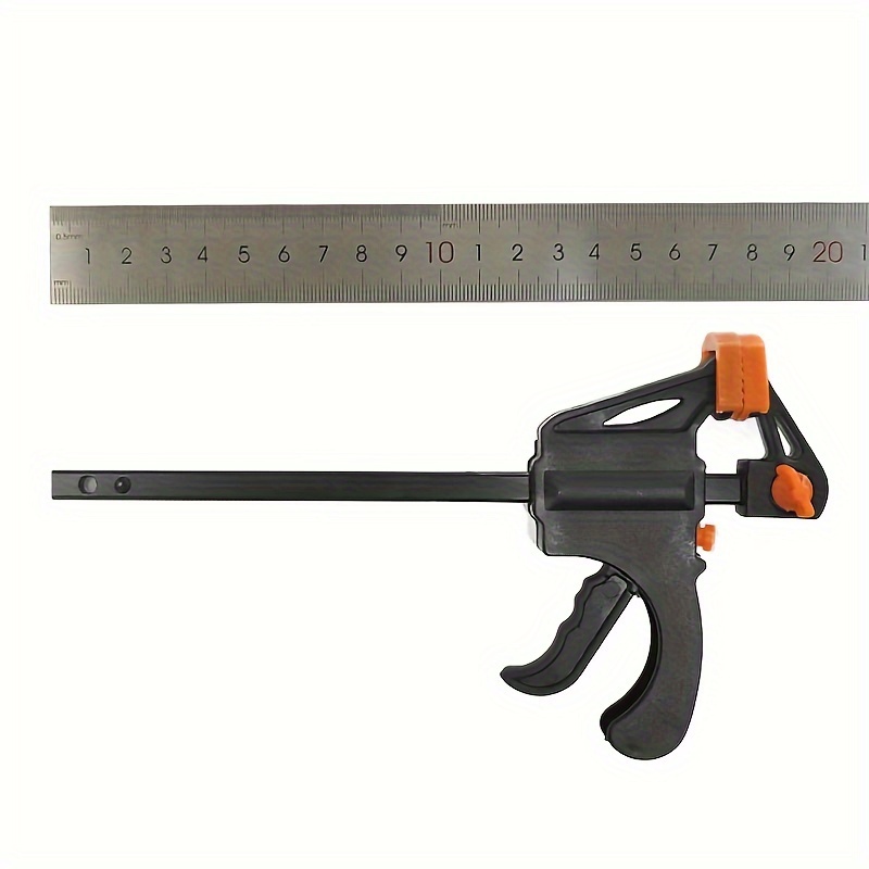 2pcs MINI 10.16cm F Clamp, Woodworking Clamp, Hard Quick Ratchet Release Speed Squeeze Clip, Woodworking Work Bar DIY Home Hand Tool