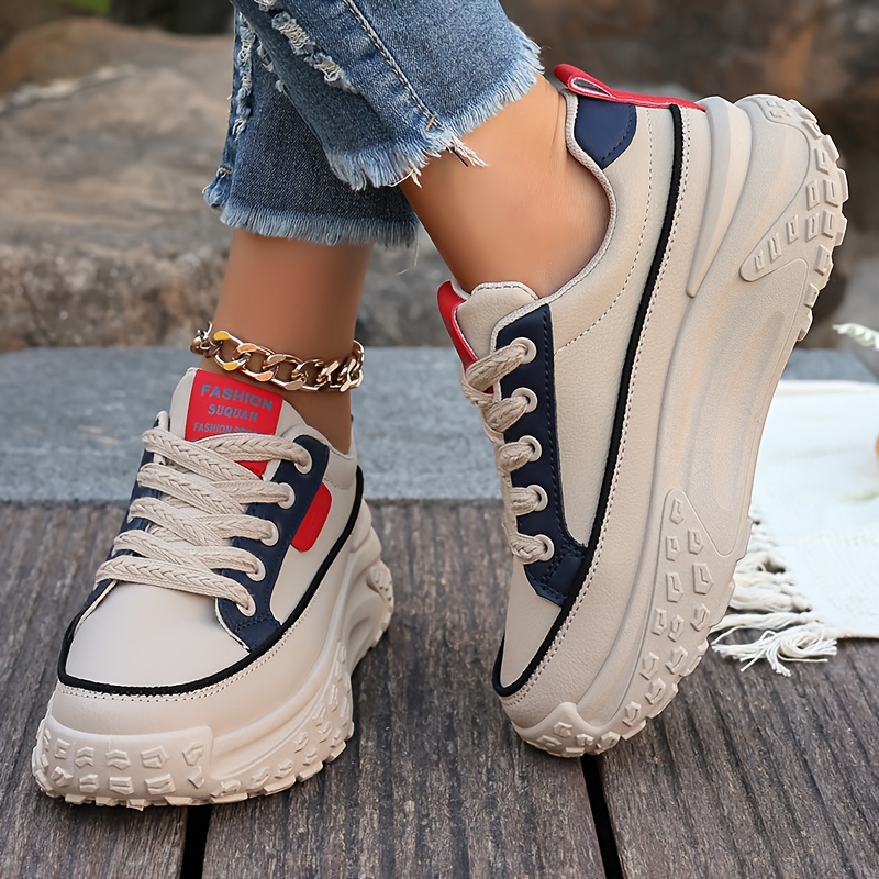 nuevas zapatillas casuales gruesa mujer versátiles Temu Uruguay