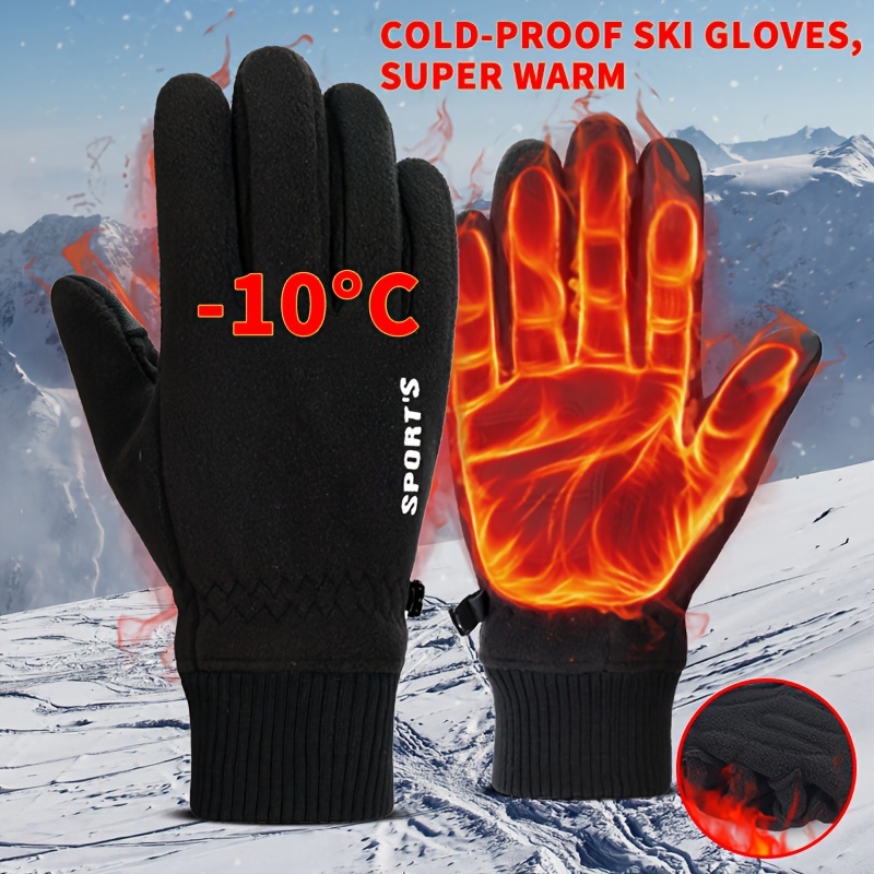 

Fleece Gloves Unisex Touch Gloves Coldproof Gloves