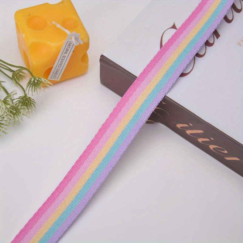 Image of 5-meter Long Rainbow Ribbons In Widths, Thickened Backpack Shoulder Straps, Climbing Frame Webbing, And Luggage Strap Additions
