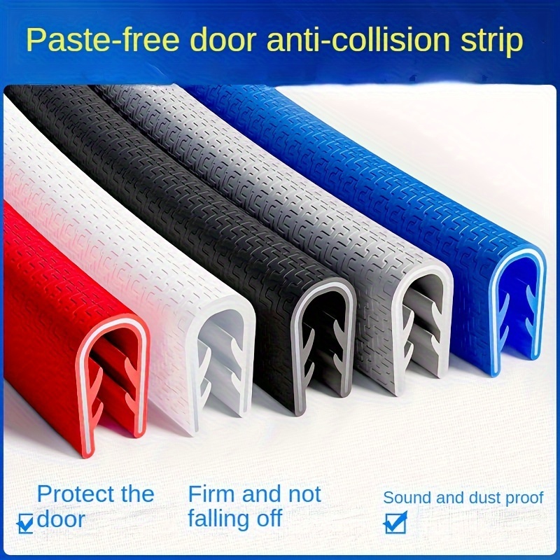 

Pvc Door Guard Trim Strip 5m/196inch - Universal Fit Anti-collision Adhesive Car Door Protector For Suv, Sedan, , Sports, Commercial Vehicles - Sound & Vehicle Door Entry Guard