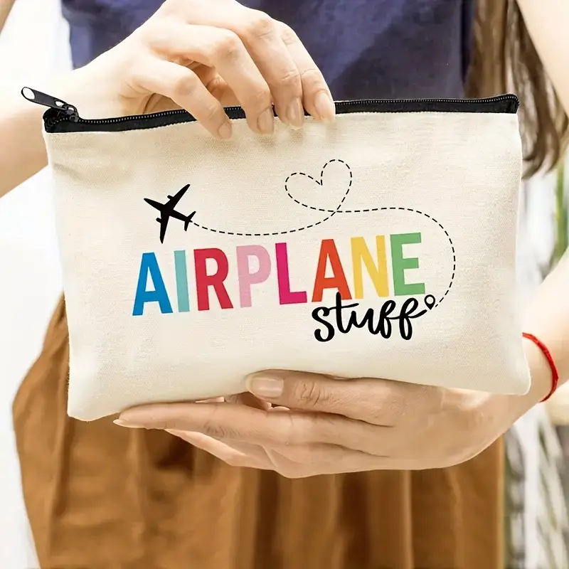 Travel-Themed Design Toiletry Bag - Airplane Print, Stylish Minimalist Travel Organizer for Documents, Passport, and Essentials. * Makeup & Toiletry Pouch with ID Holder, Coin Pocket, Must-Have for ... Travel-Themed Design Toiletry Bag - Airplane Print, Stylish Minimalist Travel Organizer for Documents, Passport, and Essentials. * Makeup & Toiletry Pouch with ID Holder, Coin Pocket, Must-Have for ...