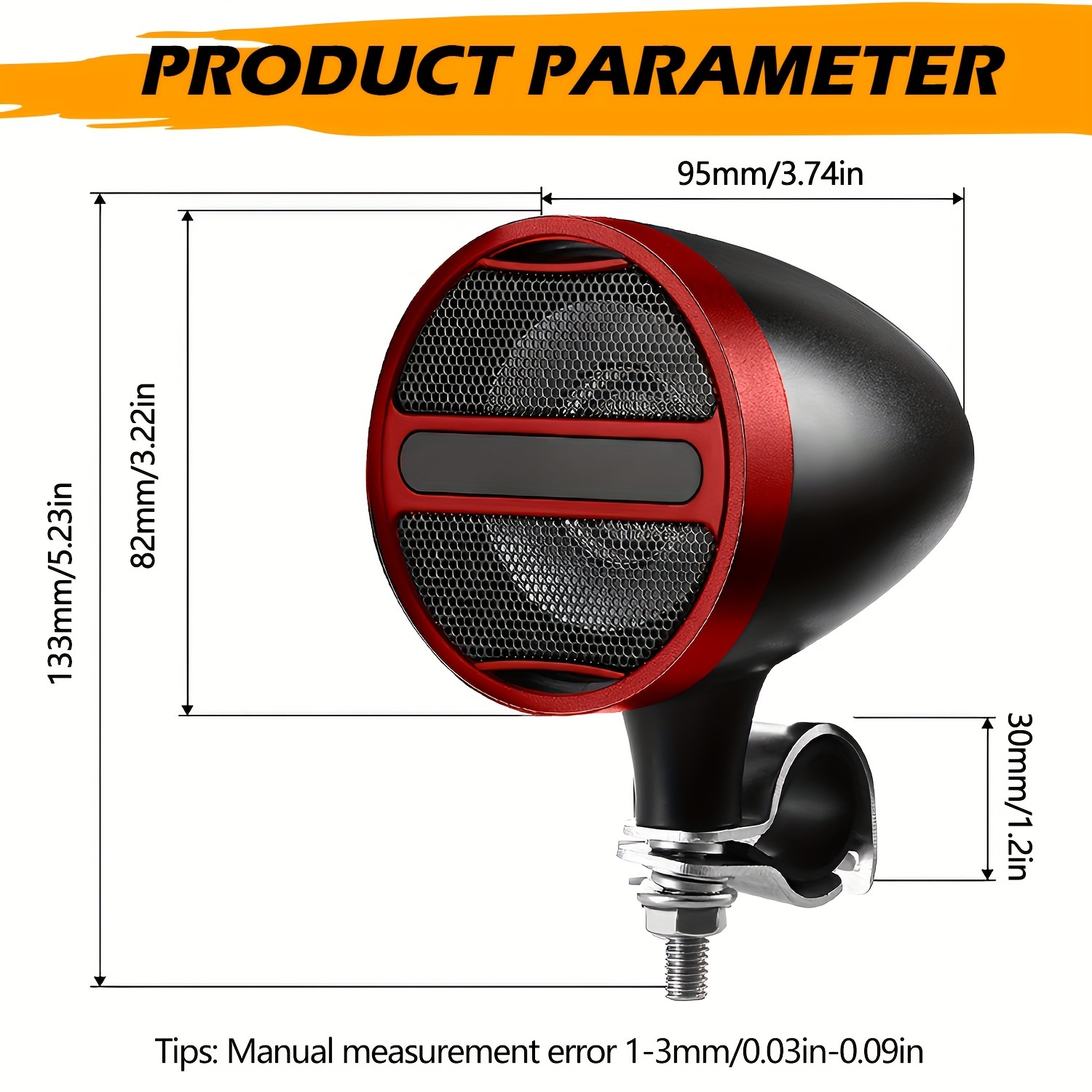 wireless motorcycle speaker system handlebar mount Temu