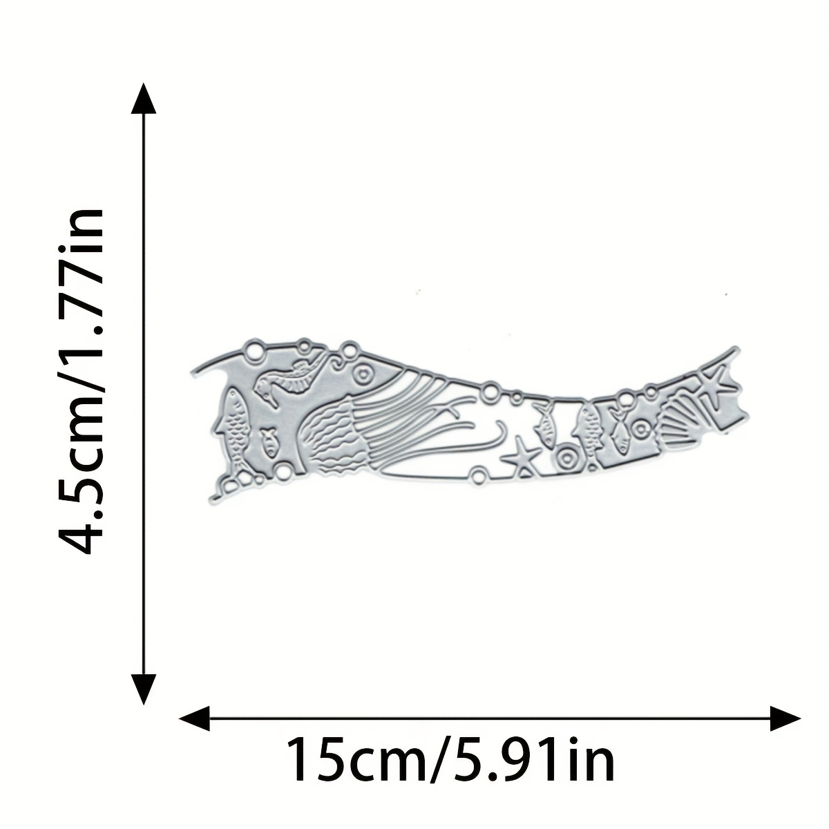 Image of 1pc Ocean Animal Cutting Template, Seahorse And Jellyfish Die Cut For Greeting Cards, Scrapbooking, Paper Albums, And Cards