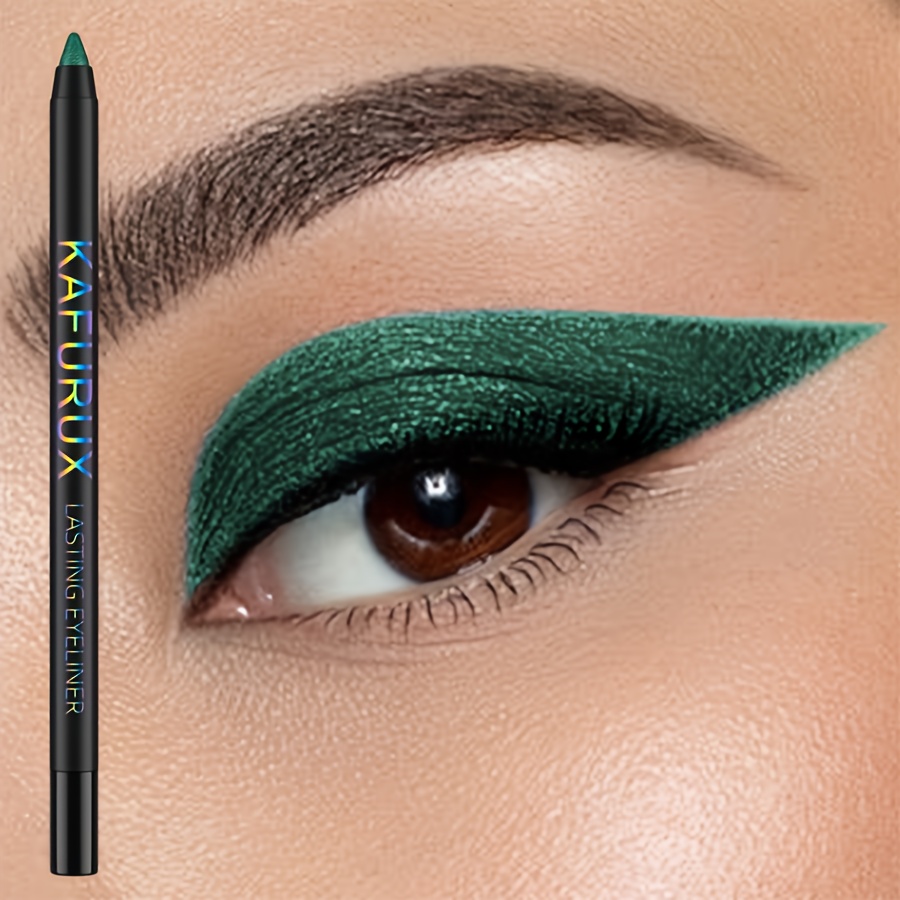 Eyeliner, Eye Makeup, , Green, Waterproof, Suitable For Beginners