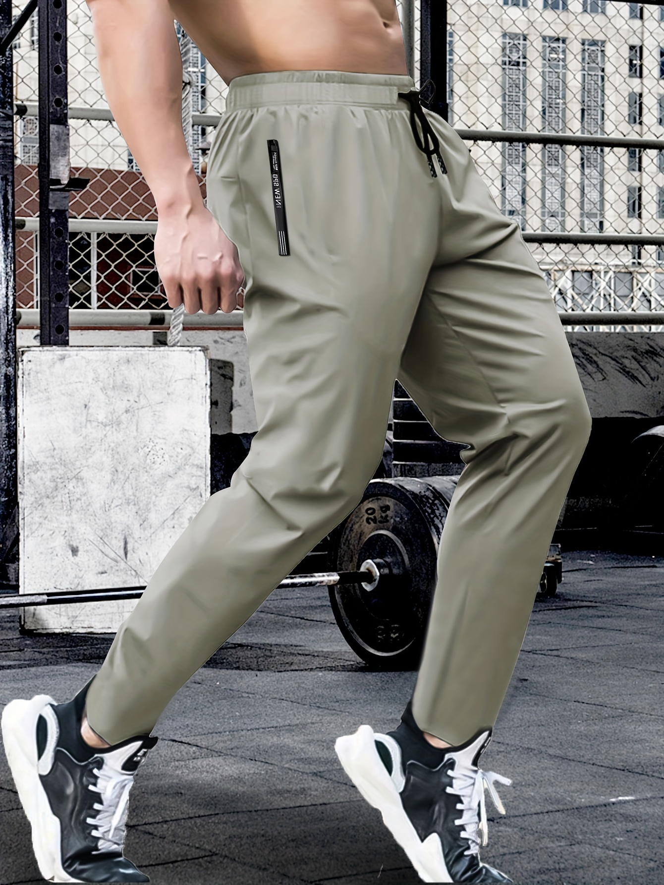 men's reflective print cropped pants polyamide 80% elastane