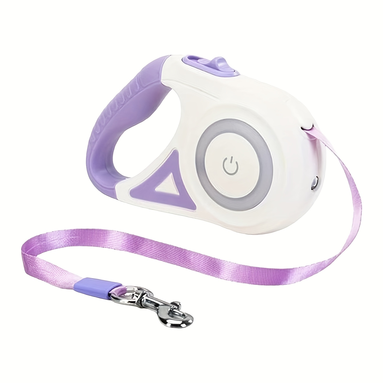 16ft 5m Retractable Dog Leash with LED Flash Light - 6 Color Streamer Conversion, Durable ABS Material, Battery-Powered for Nighttime Walks, Purple&Orange Options, Outdoor Pet Accessory | Sleek Pet Leash | Ergonomic Design, Leash for Dogs - Image 5