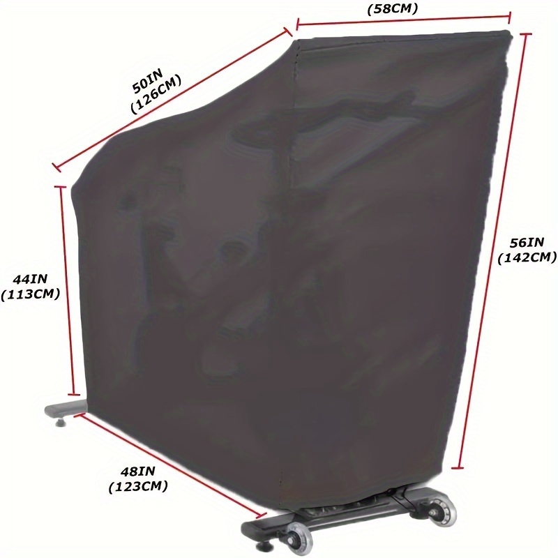 E-shop Indoor/Outdoor Fahrradtrainer-Abdeckung – Polyester-Gewebe mit verstellbarem Kordelzug & Druckknopfverschluss, Schwarze Schutzfolie für